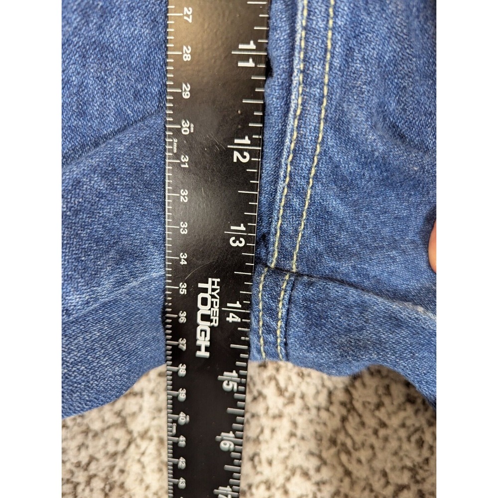 VTG Gitano Mom Jeans Women's 34x29 Blue Dark Wash Ultra High Rise‎ Straight 80s - Picture 4 of 9